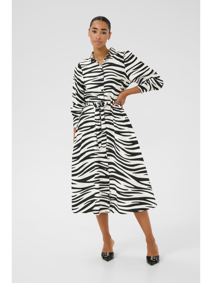 Kleid KAemine Regular fit in Chalk/Black Animal