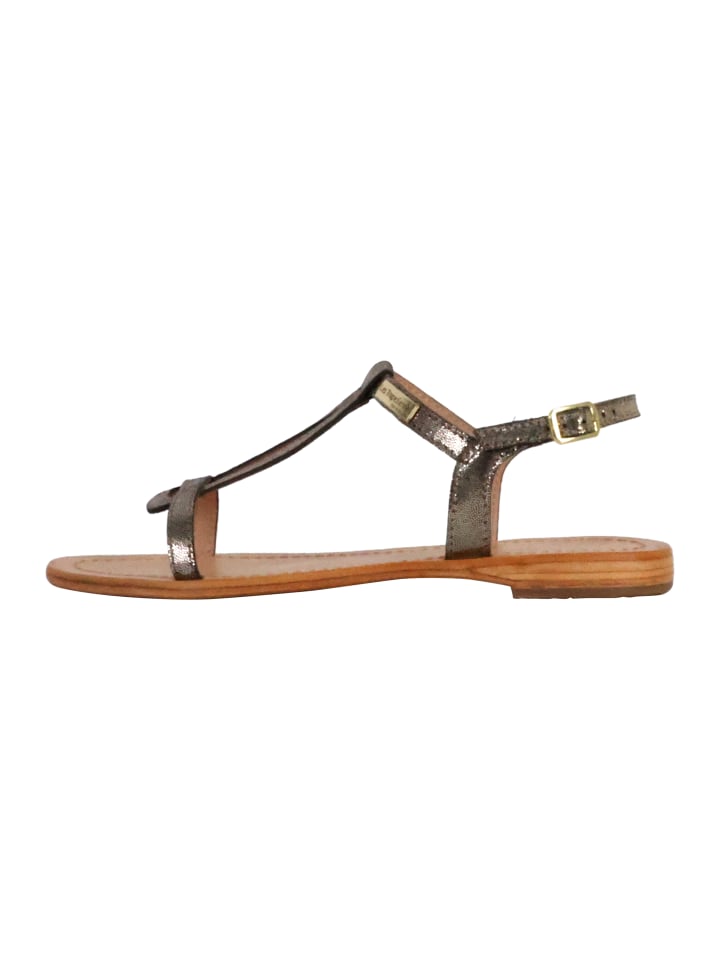 Hamat-Ledersandalen Schwarz