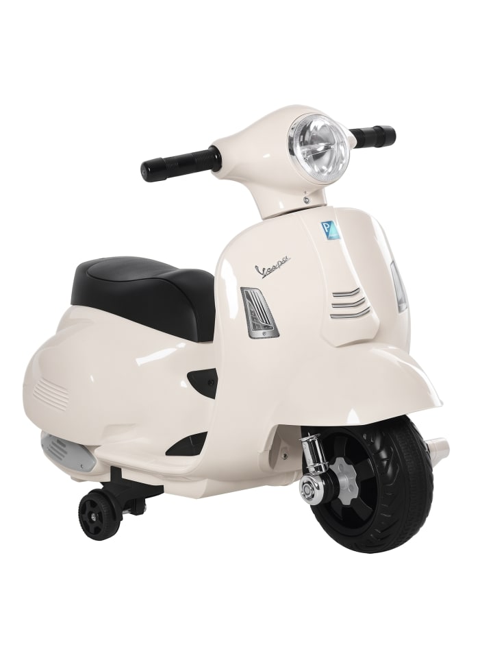 Kindermotorrad in Weiß 66,5L x 38B x 52H cm