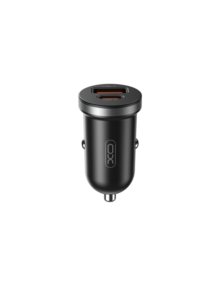 XO Kfz-Ladegerät CC56 PD 30W QC 1x USB 1x USB-C schwarz