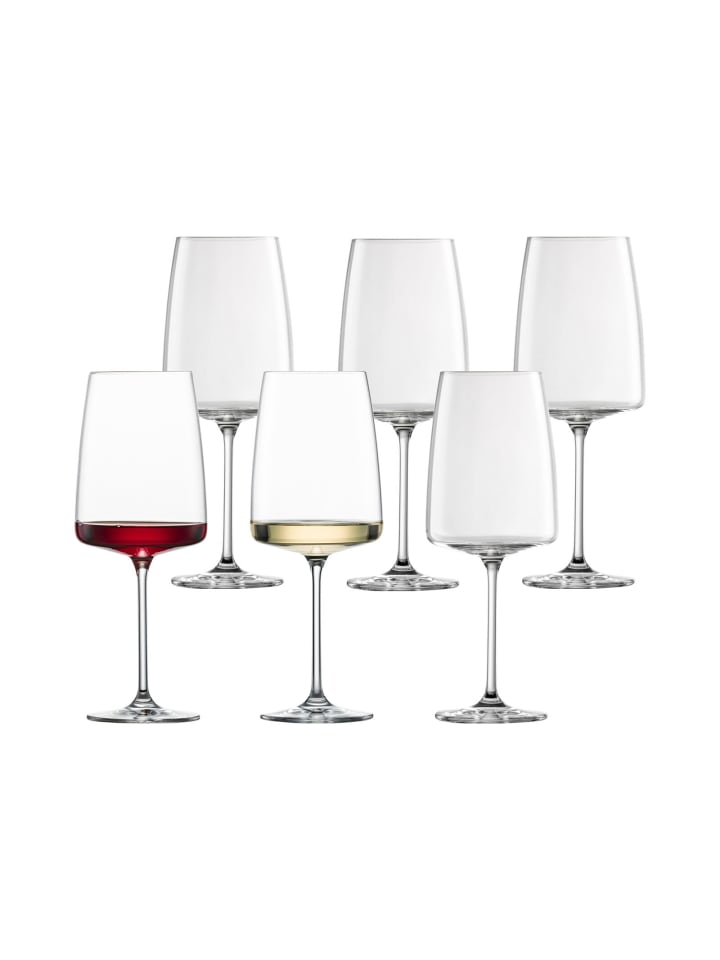 6er Set Weingläser Vivid Senses in Transparent 660 ml