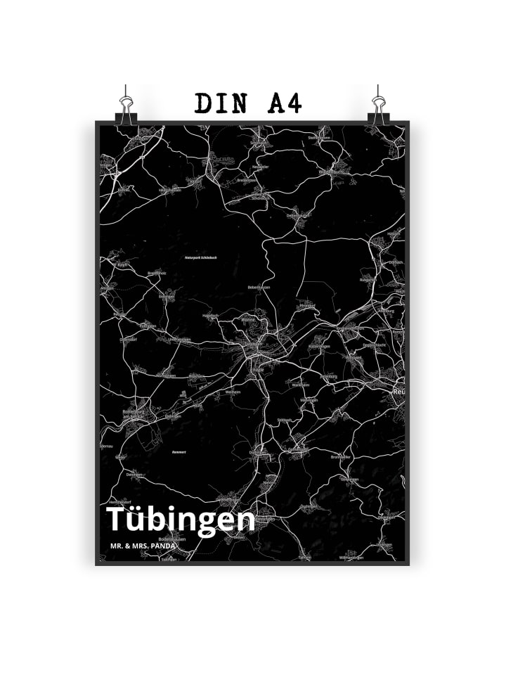 Wandbild Tübingen mit Spruch in Keine Angabe