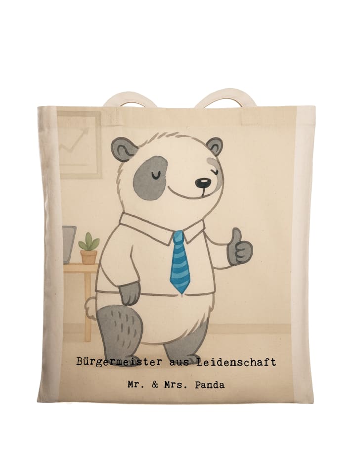 Shopping Tasche Bürgermeister Leidenschaft Desi... in Weiß