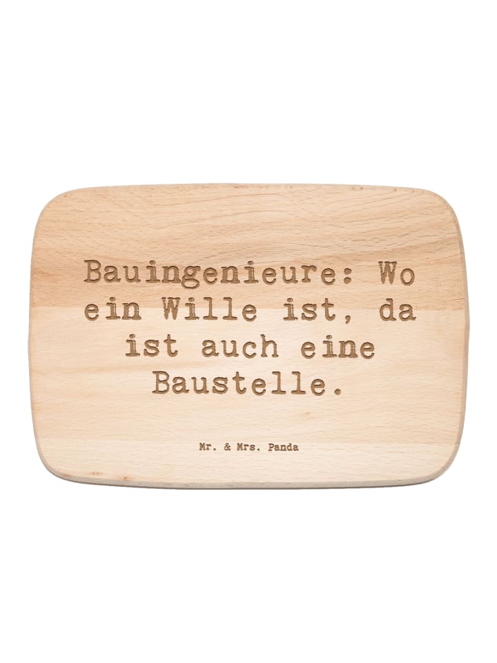 Snackbrett Spruch Bauingenieur Wille mit Spruch in Transparent