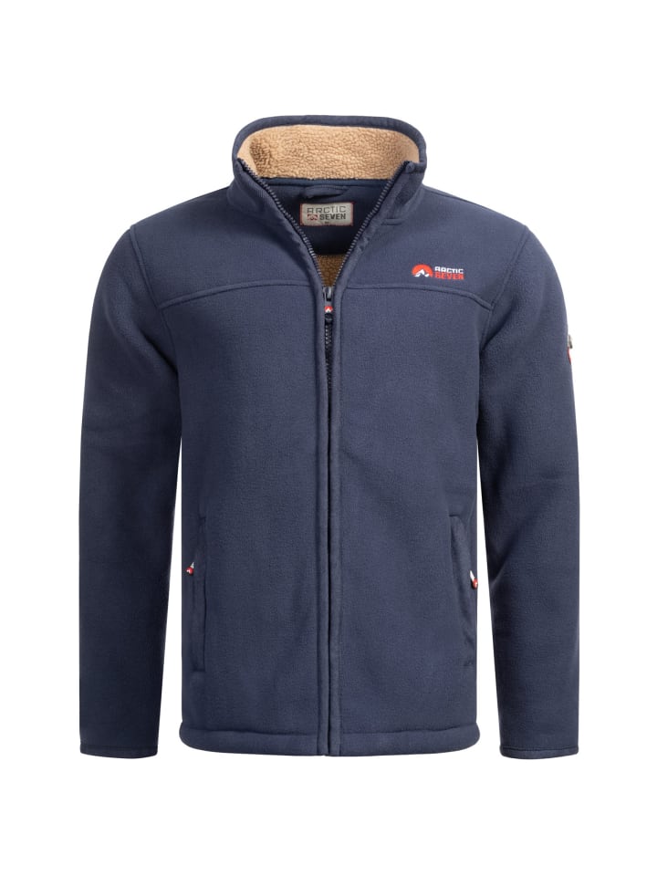 Arctic Seven Herren Fleece Jacke AS325 in Navy