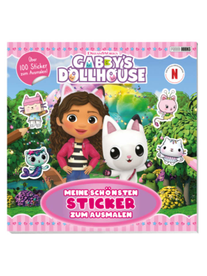 Buch - Gabby's Dollhouse: Meine schönsten Sticker zum Ausmalen