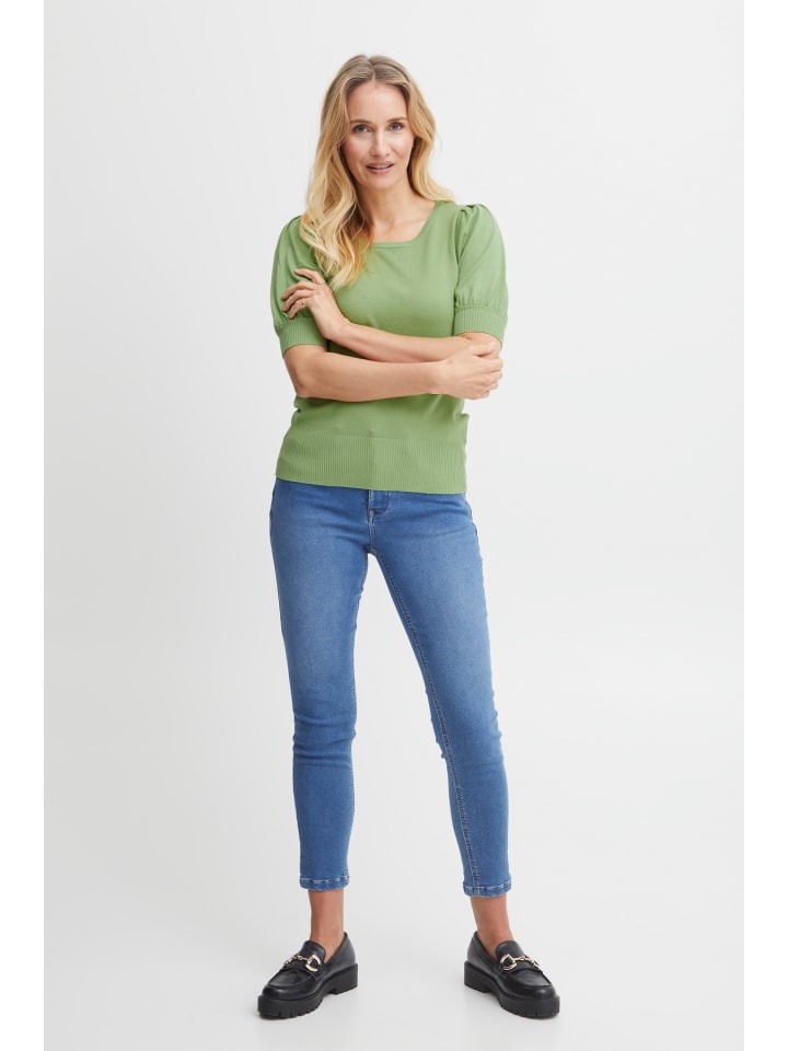 Strickpullover FRZUBASIC Slim fit in Forest Shade