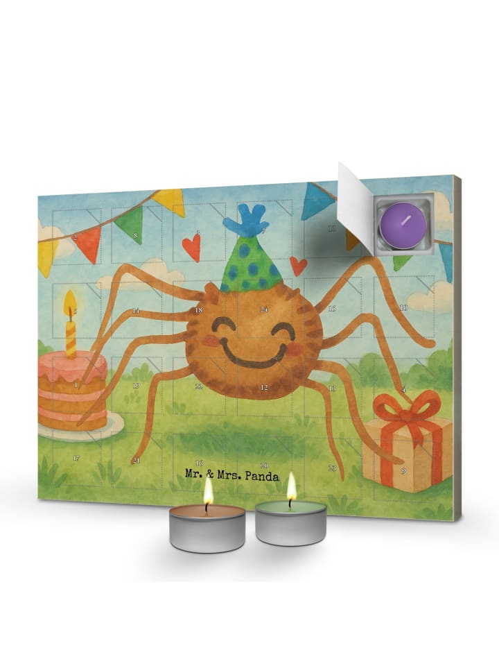Adventskalender Spinne Agathe Party Design ohne... in Weiß
