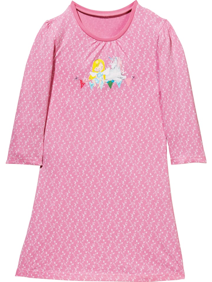 Single-Jersey Kinder-Nachthemd in rosa