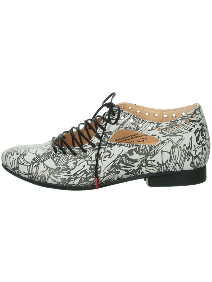 Komfort Schnürschuh in weiß