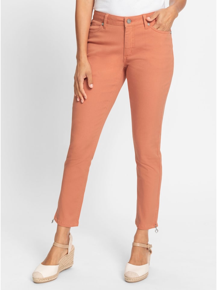 Twill-Hose in papaya