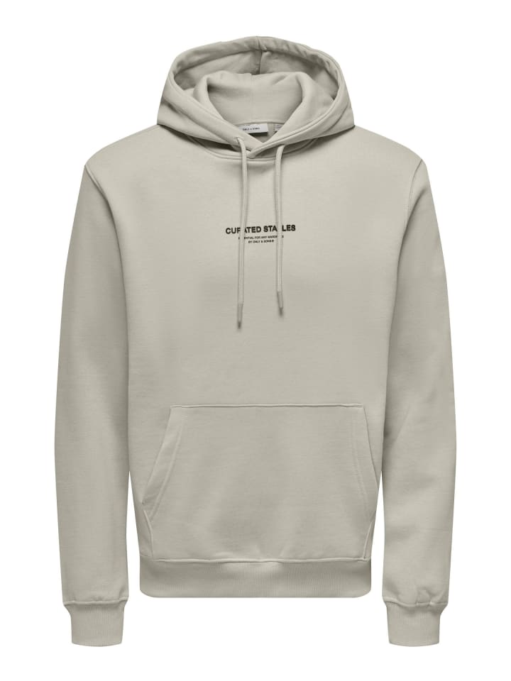 Kapuzenpullover in Silver Lining