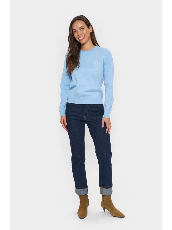 Strickpullover ValentinaSZ Gerade Passform in Airy Blue