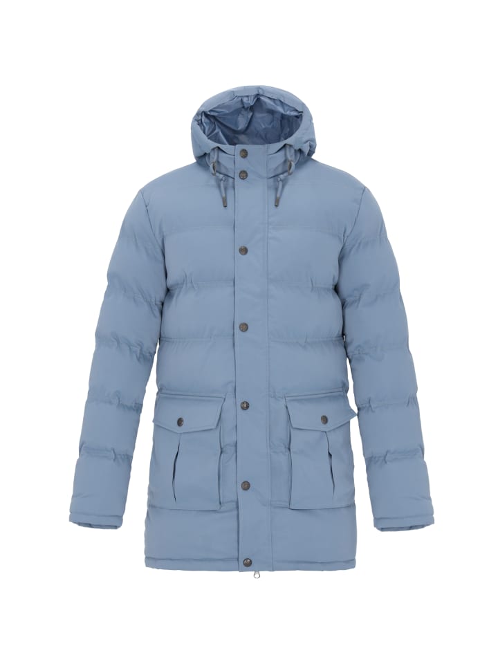 Men Coat in denim blue