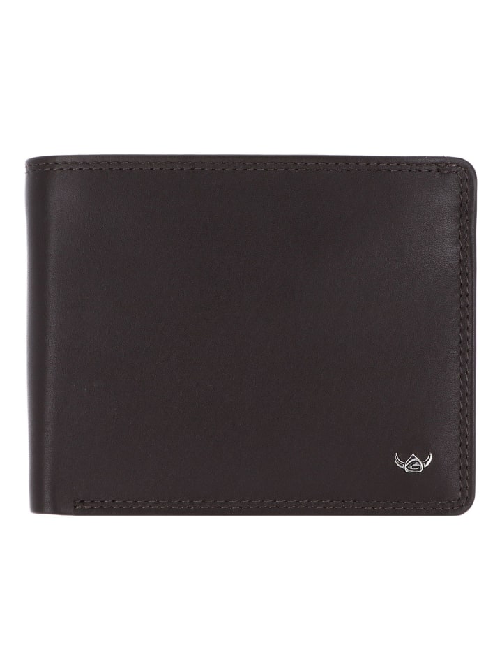 Polo Geldbörse RFID Schutz Leder 12.5 cm dunkelbraun