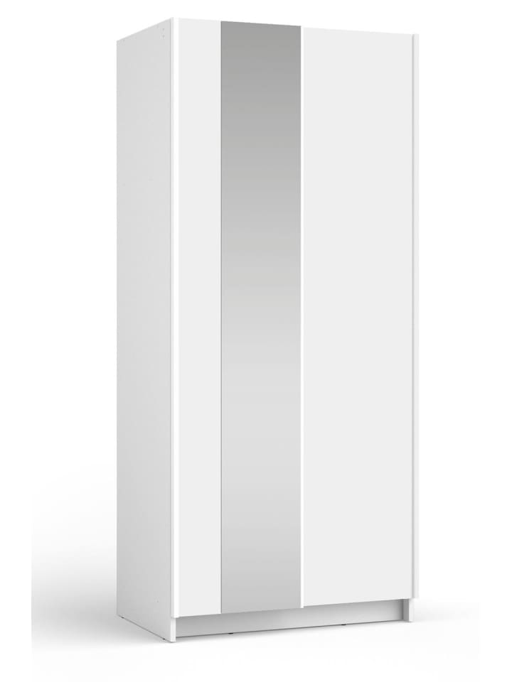 Schwebetürenschrank Sofia weiß 80 / 54 / 182cm