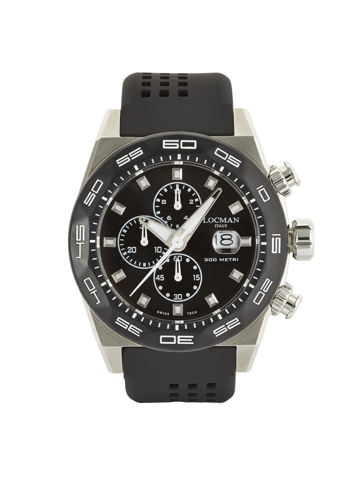 Herrenuhr "Stealth Chronograph" in Schwarz