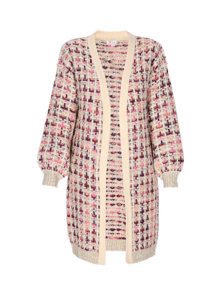 Damen Cardigan in violett mehrfarbig