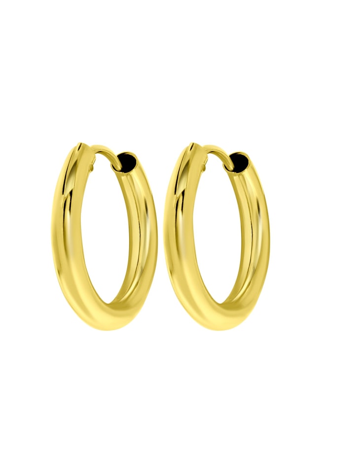 375 Gold Ohrringe Rund