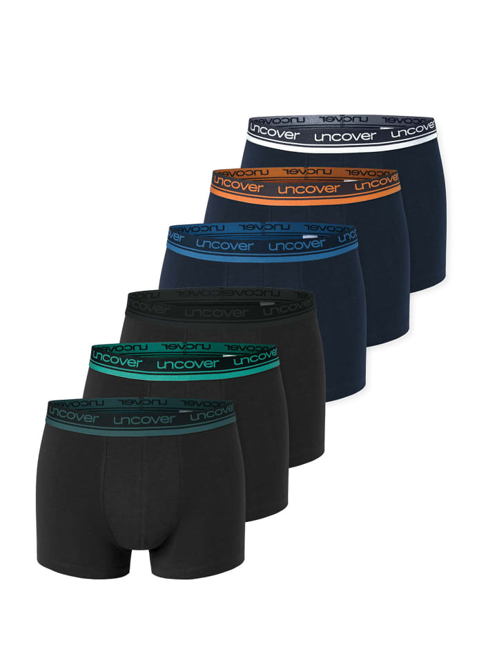 Trunk Cotton Serie in dunkelblau/schwarz