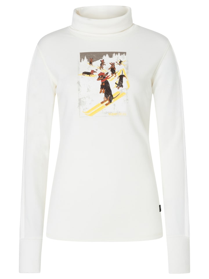 W DACHSHUND ROLL NECK in weiß