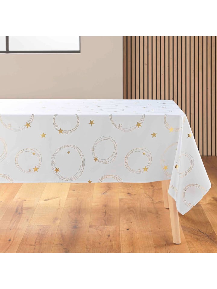 Tischdecke in weiß