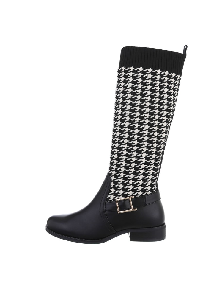 Stiefel in Schwarz und Weiß