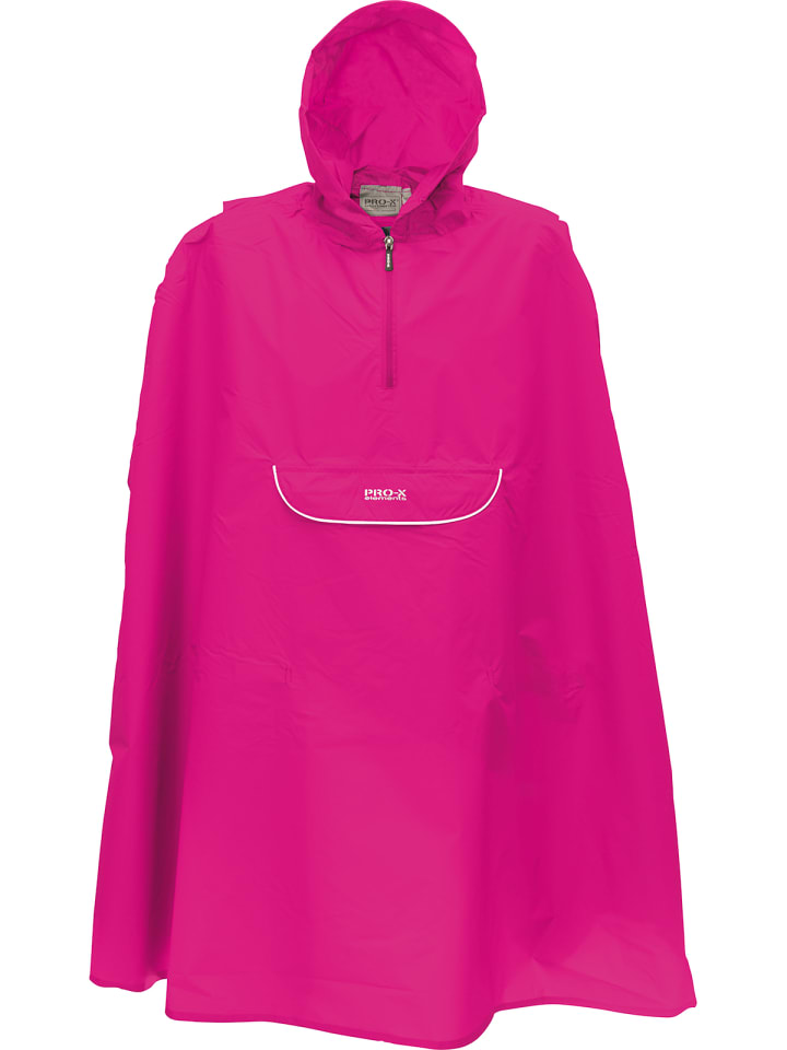 Xplus Kinder-Fahrrad-Regencape "PASINO" Regular Fit in Neon Pink