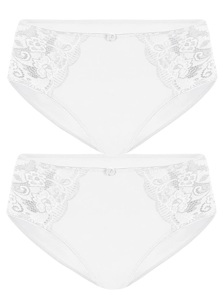 2er Pack Slip Latina in weiss weiss