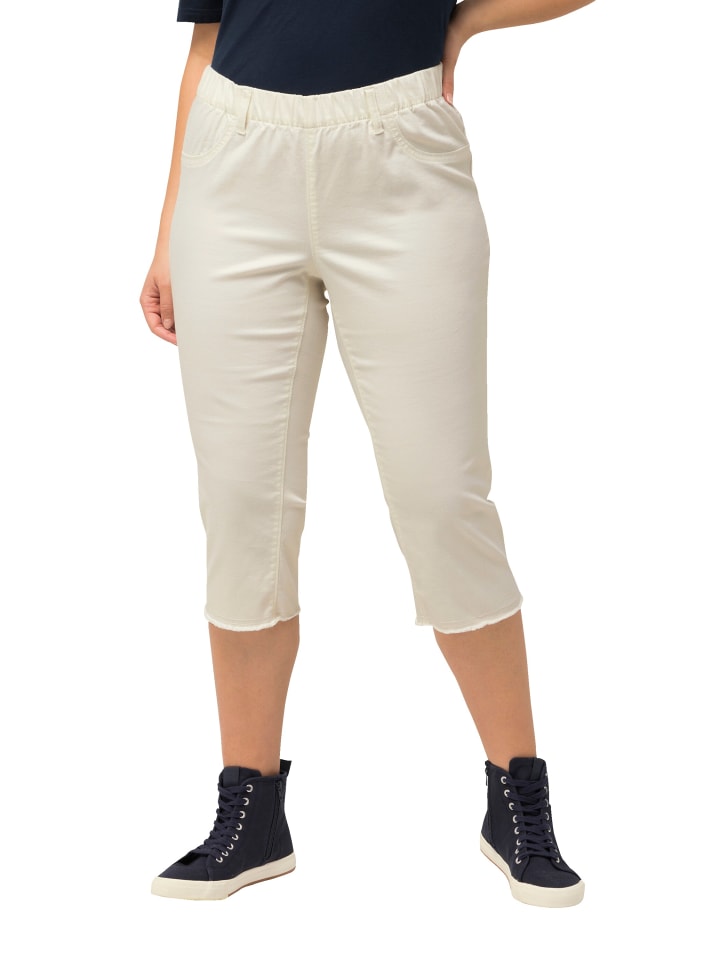 Caprihose in offwhite