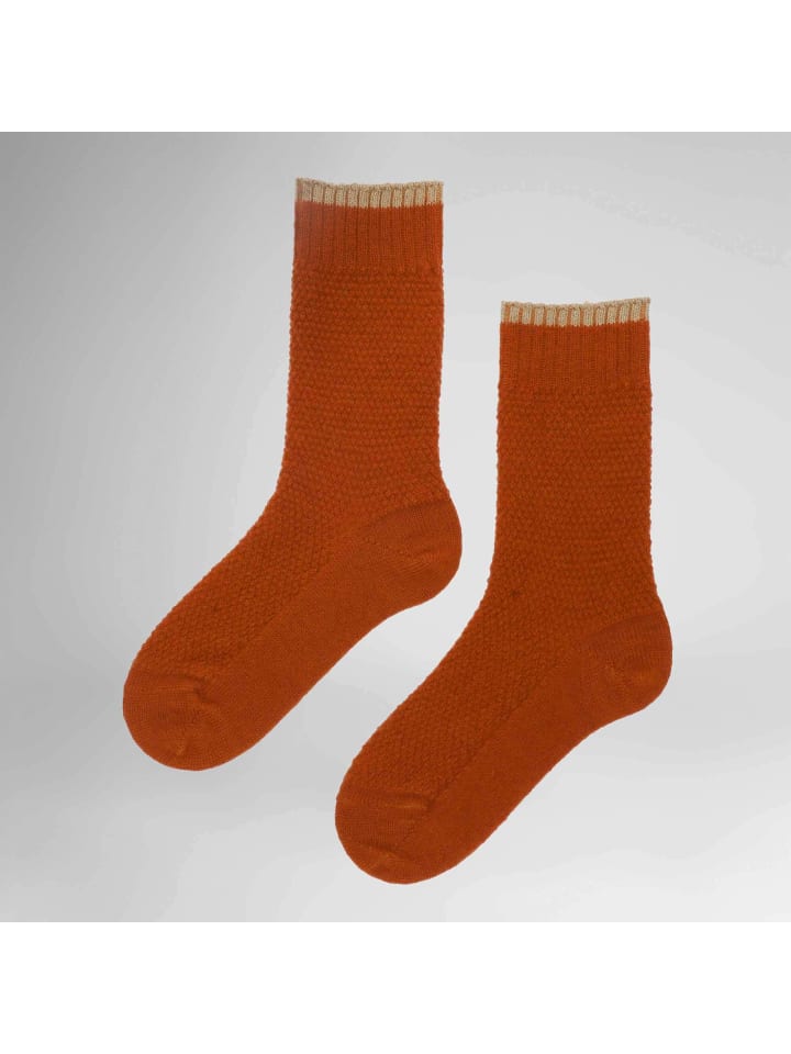 Socken Bubble Glitzer in Burnt orange