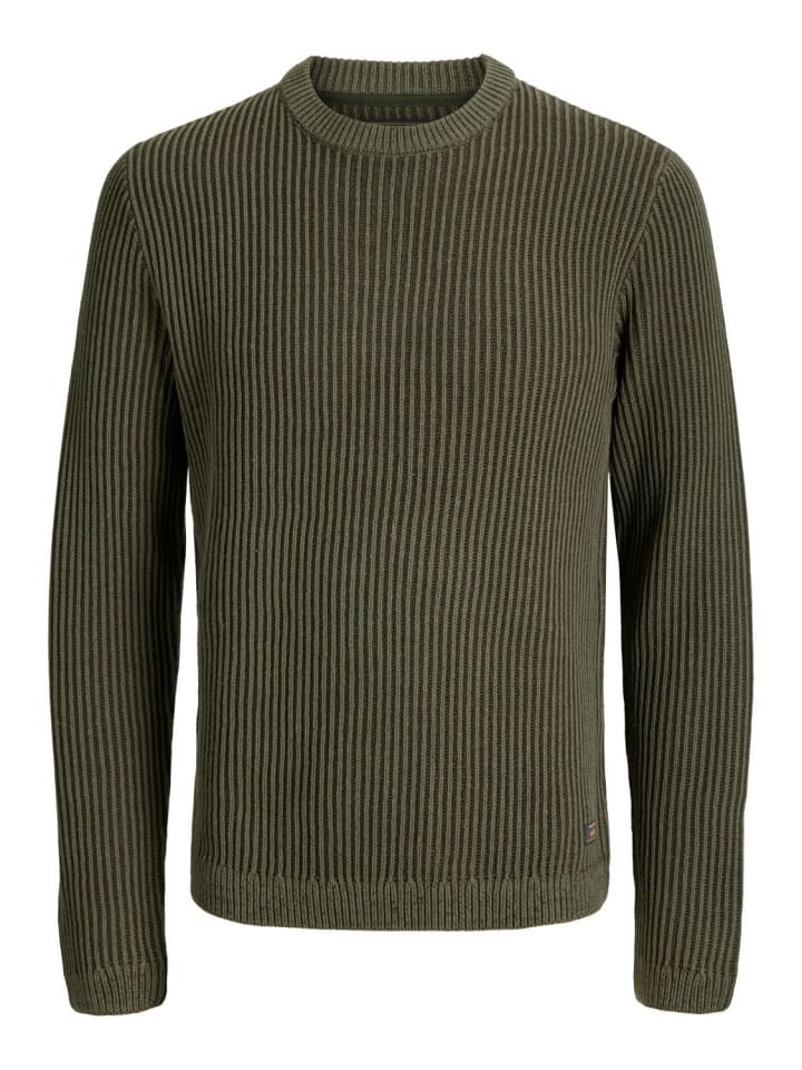 Pullover JJEDOVER KNIT CREW NECK in Grün