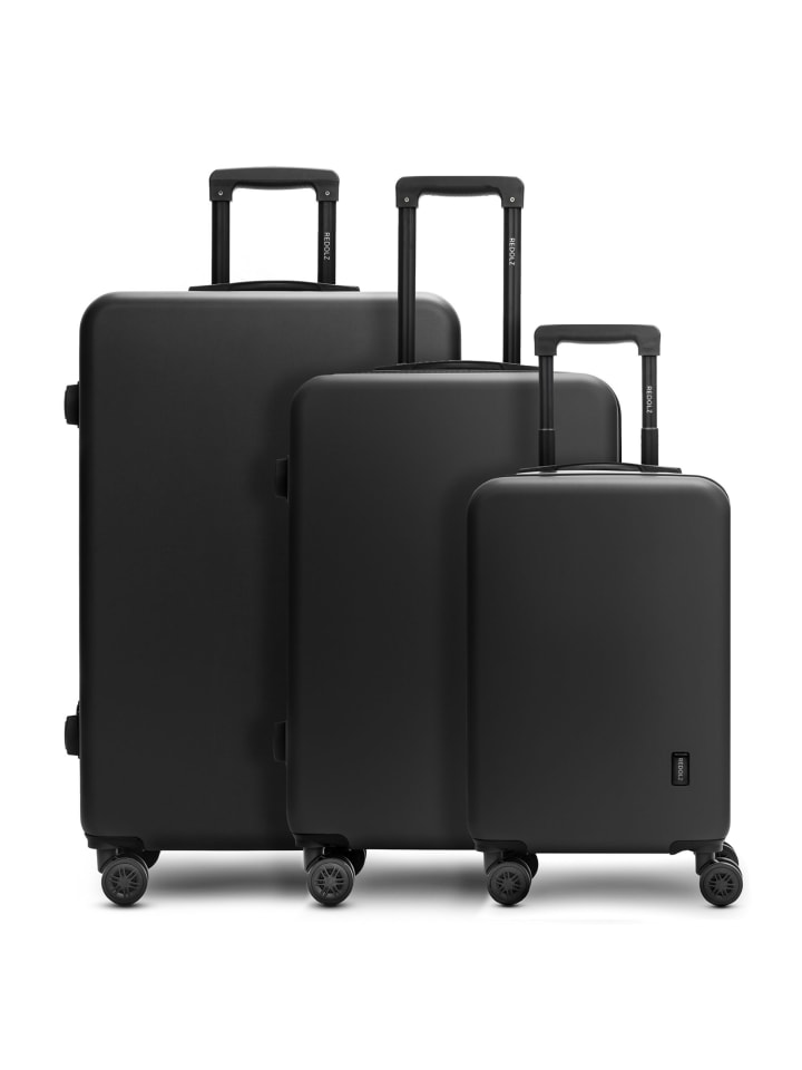 Essentials 09 3-SET 4 Rollen Kofferset 3-teilig black 2