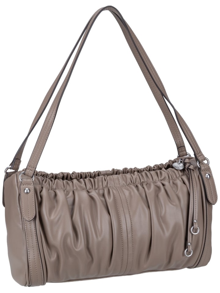Handtasche Faye Satchel M Vintage Goat in Neutral Grey