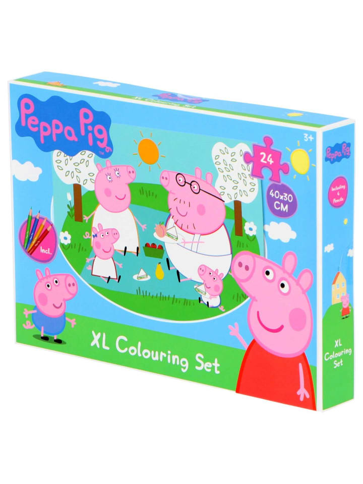 Peppa Pig Puzzle 24 Teile Spielerisches Lernen für Kinder in mehrfarbig