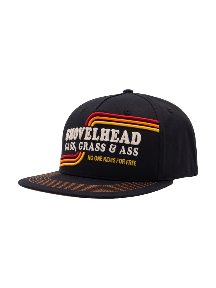 King Kerosin Flat Brim Cap Shovelhead in schwarz