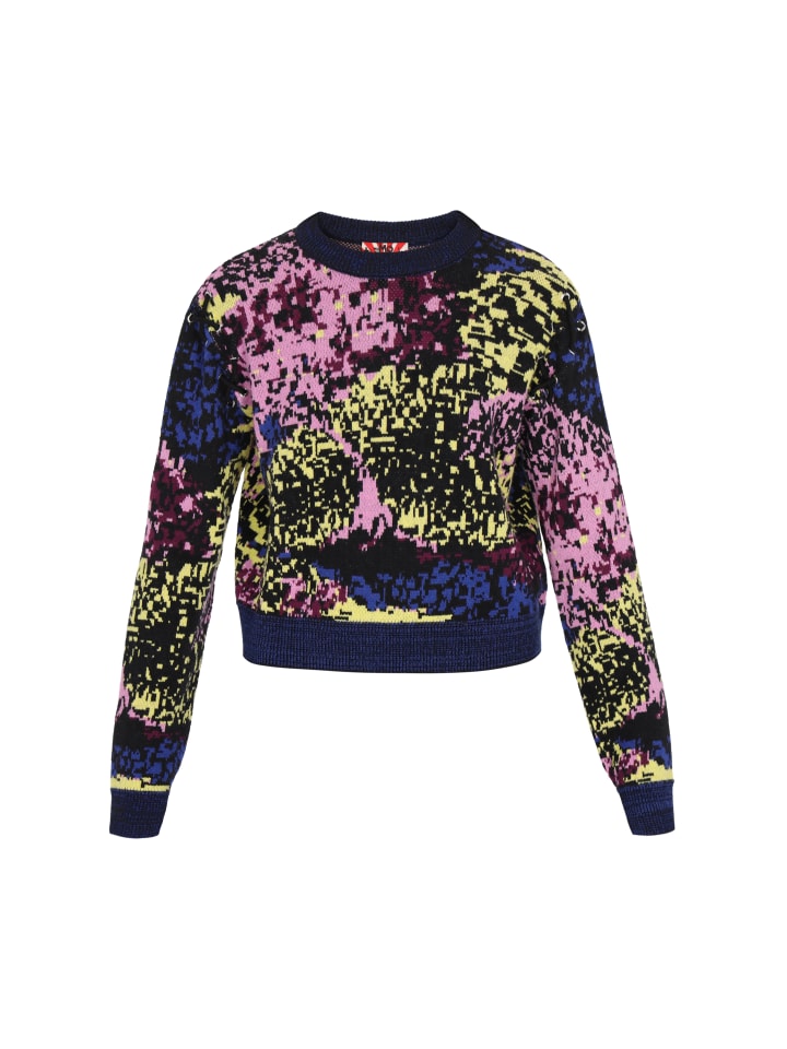 Women Sweater in black multicolor