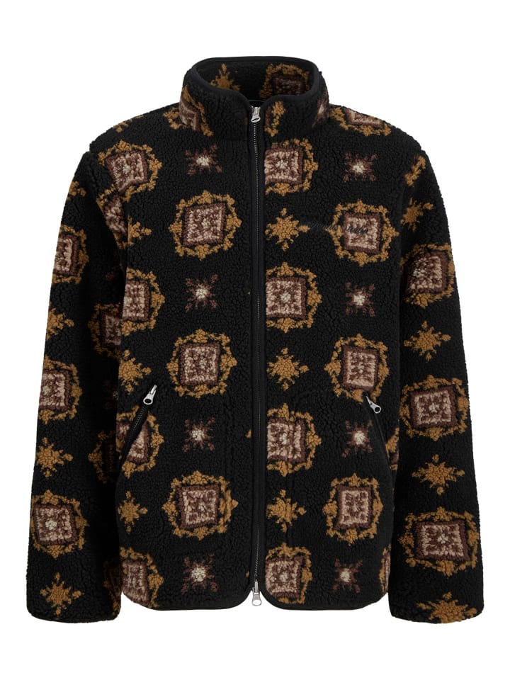 Teddyfell Jacke in Black