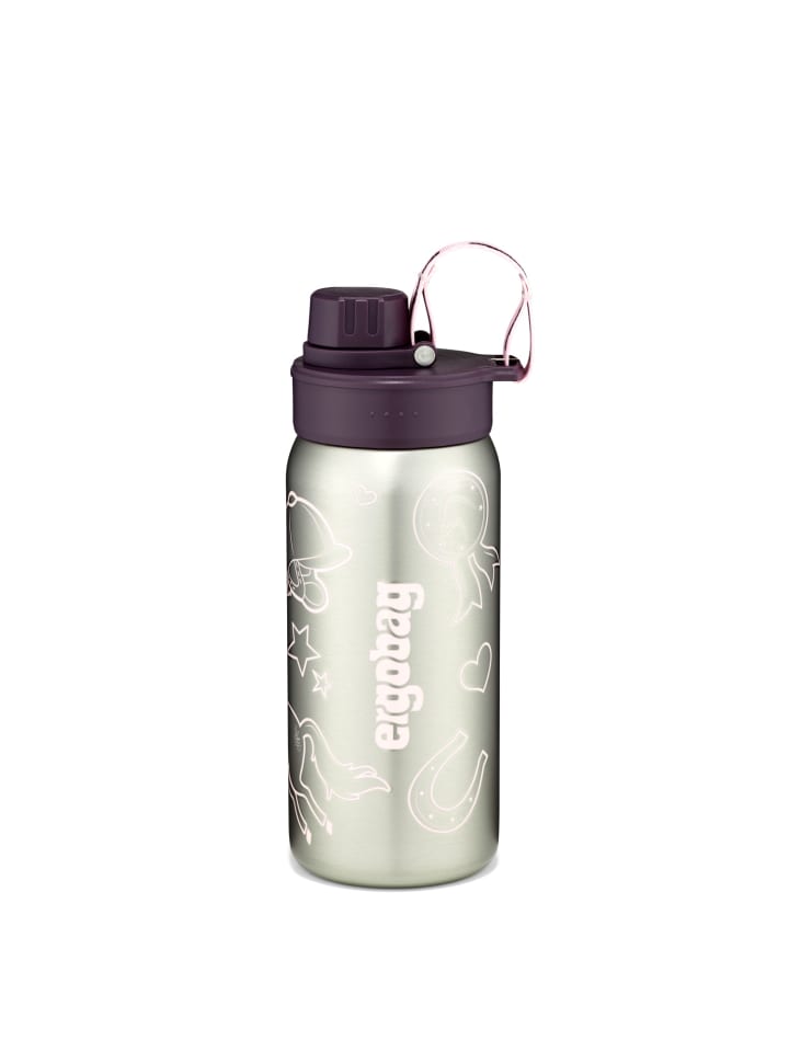 ergobag Edelstahl Trinkflasche Lila