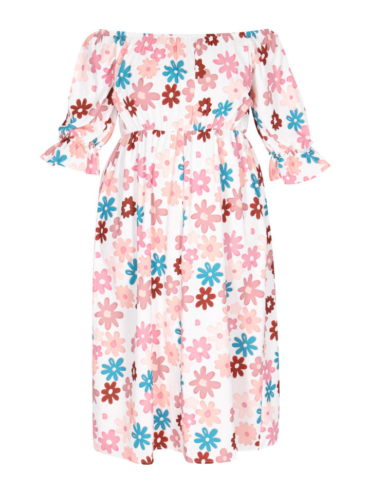 Women Plus Size Dress in white