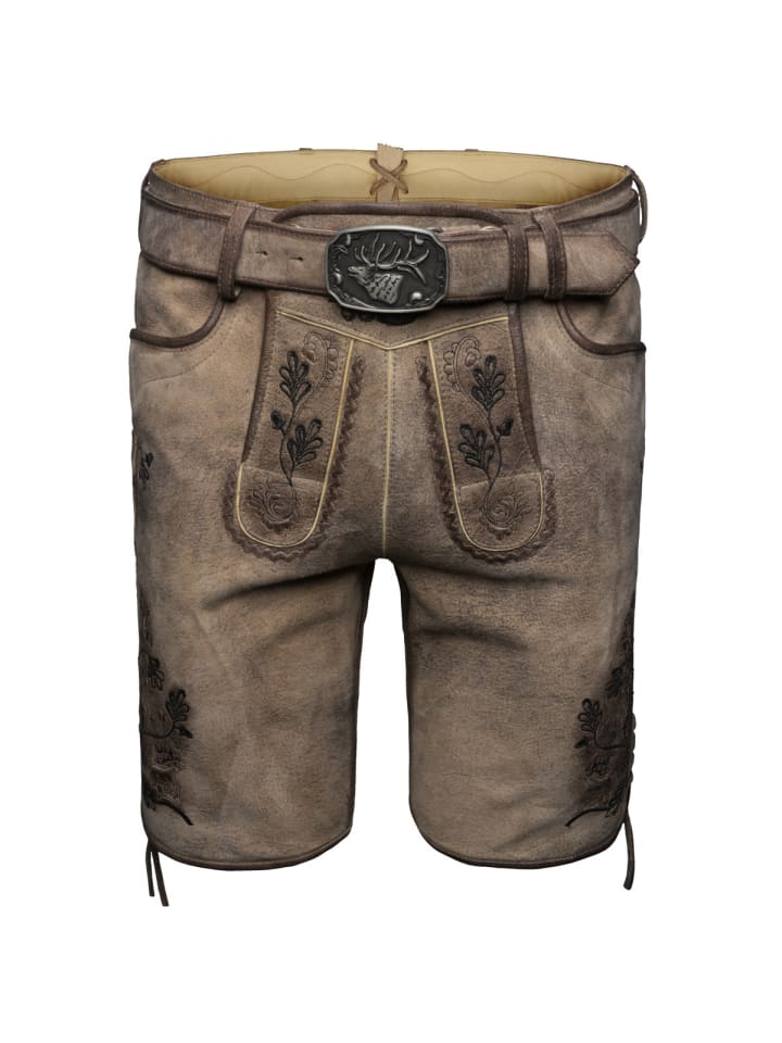 Lederhose Archibald in dunkelbraun