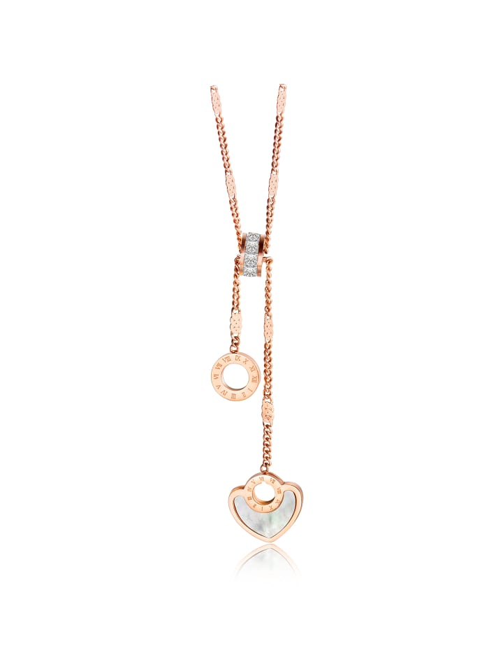 Halskette " Hearty " in rosa