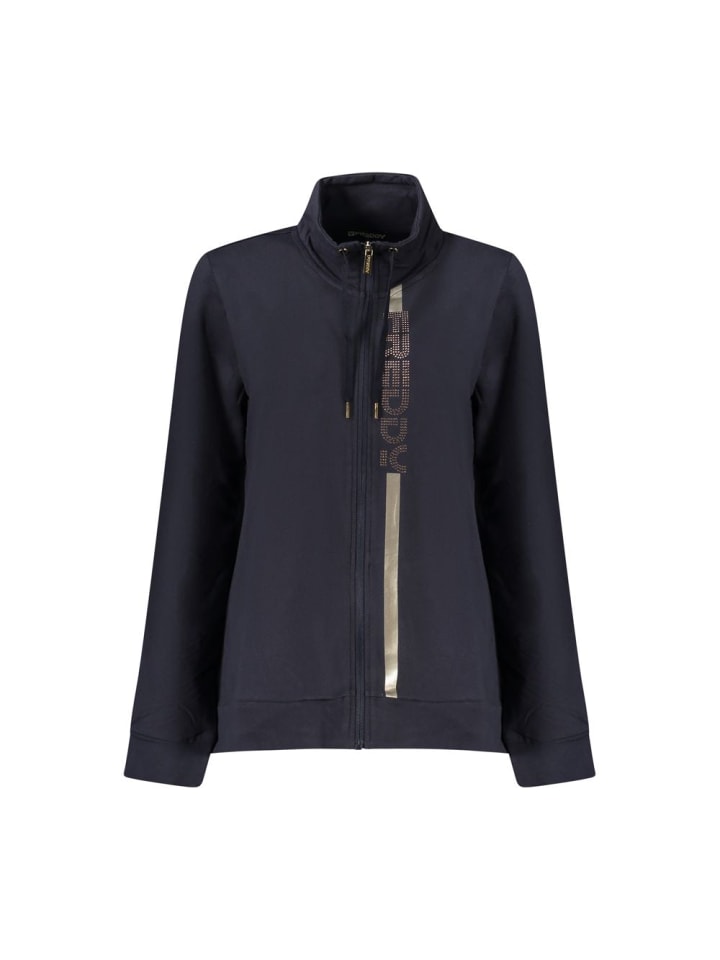 Blau Baumwolle Damen Sweatshirt