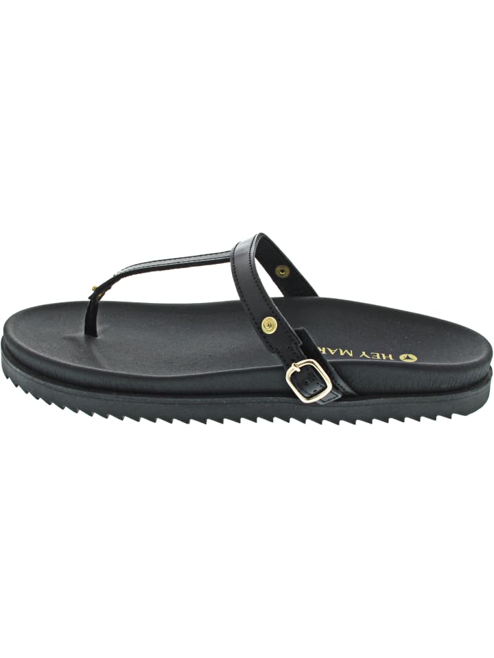 Casual Clean Black TS Zehentrenner Schwarz
