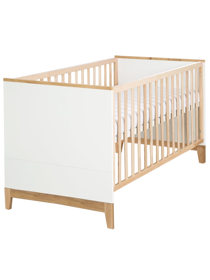 Kombi-Kinderbett Finn höhenverstellbar 70 x 140 cm - Weiß
