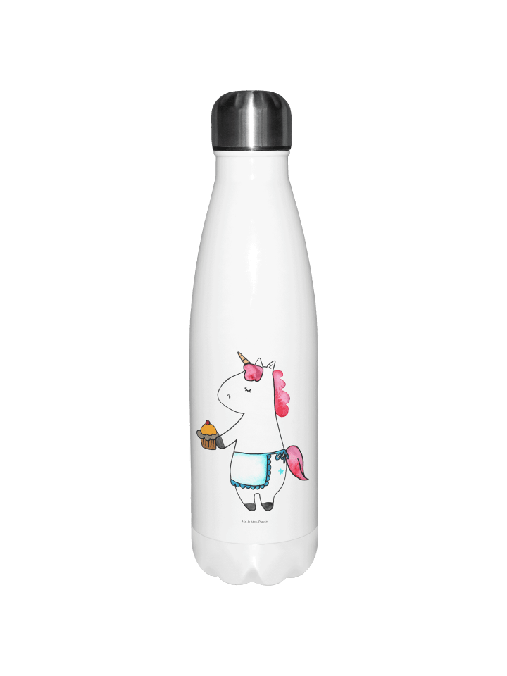 Thermosflasche Einhorn Muffin ohne Spruch in Weiß