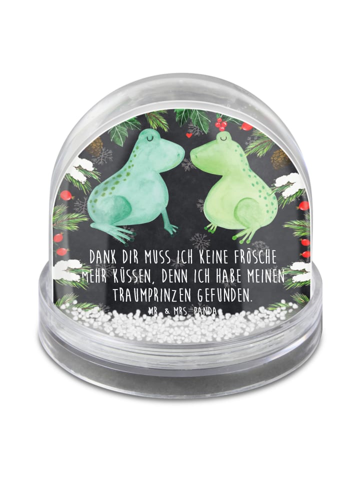 Dekokugel Frosch Liebe mit Spruch in Kreidetafel