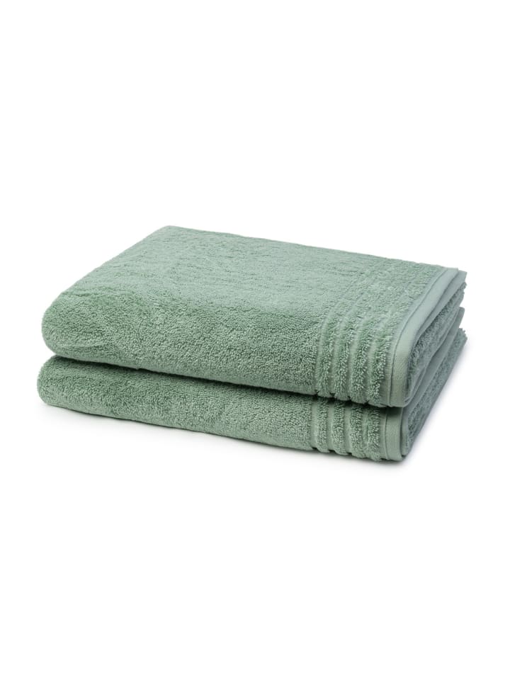 2 X Duschtuch im Set Vienna Style Supersoft in Soft green
