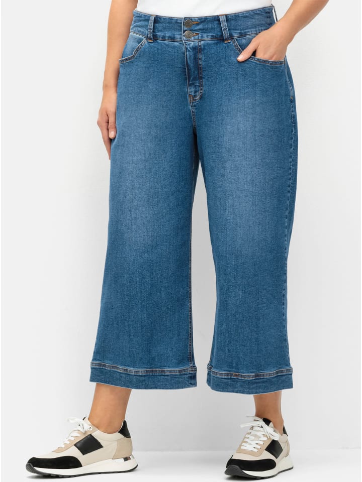 7/8-Jeans in blue denim