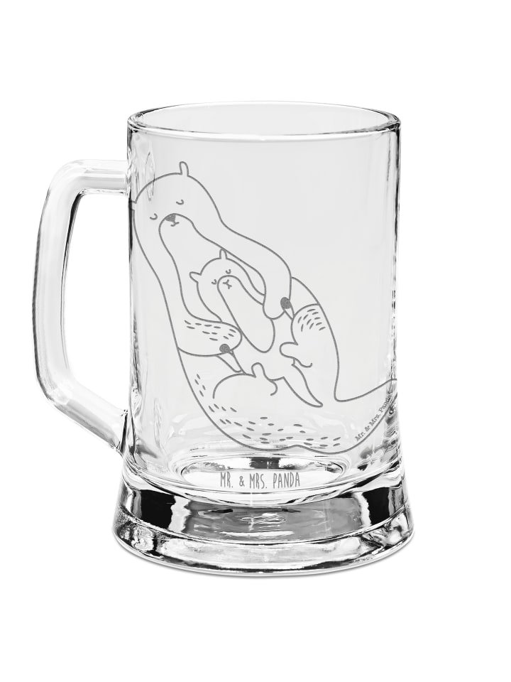 Henkelglas Otter Kind ohne Spruch in Transparent